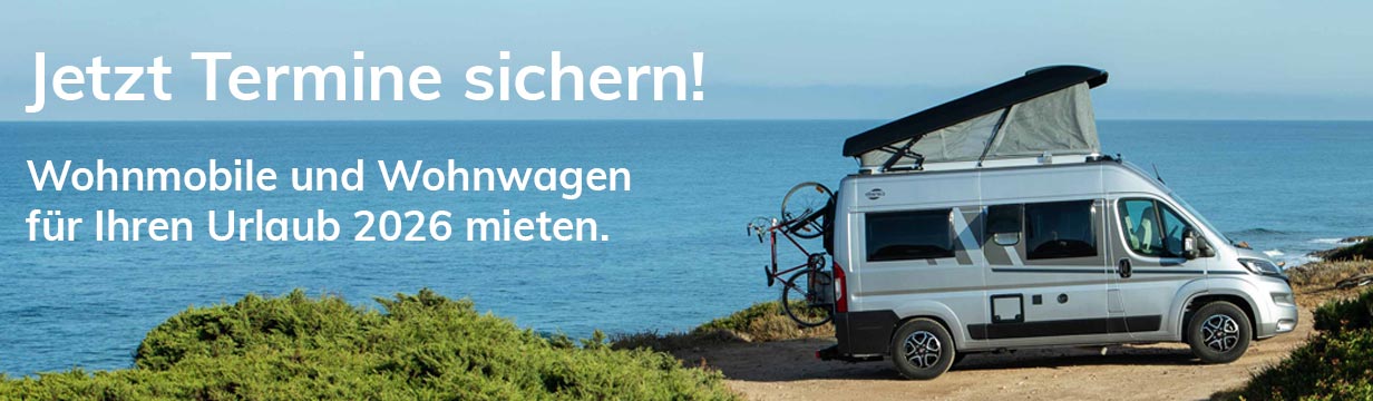 Wohnmobil und Wohnwagen Vermietung Termine 2026